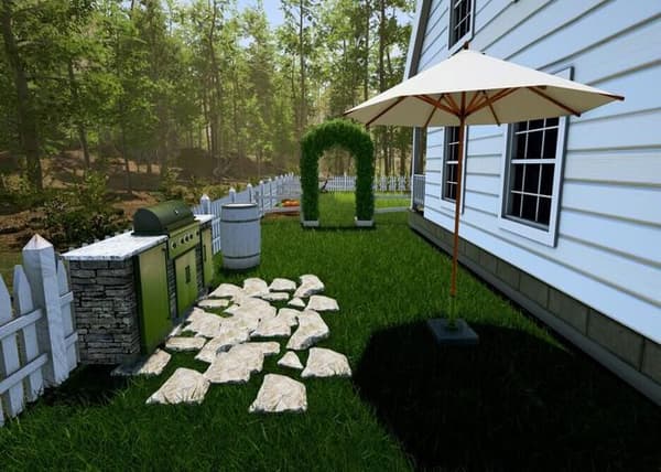 Spelkonsol - BARA FÖR SPEL - Garden Simulator PS4 - Vit - Standard - 1 handkontroll max