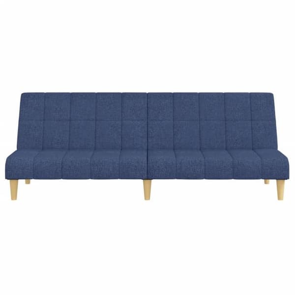 vidaXL 2-sits bäddsoffa blått tyg 375830