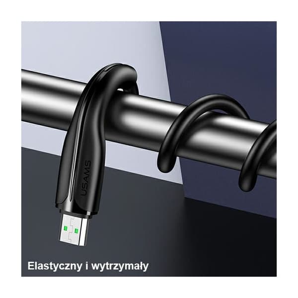 USAMS MicroUSB Laddkabel 1m Vit