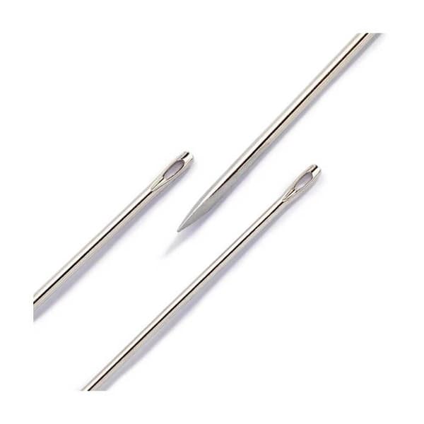 Aiguilles för läder - PRYM - N° 3-7 - Assorterade - Triangulära spetsar - Färg Silver
