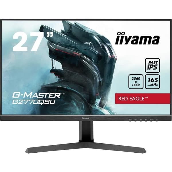 Spelmonitor - IIYAMA - 27" - QHD - 165Hz - Snabb IPS-panel - 0,5ms - G2770QSU-B1