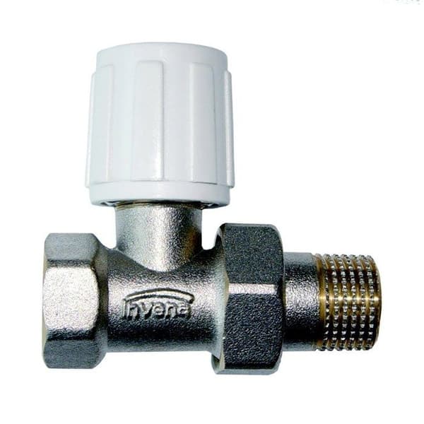 Höger radiatorventil - EN - Anslutning för stålrör - 1/2" - Max tryck 1 Mpa - Garanti 2 år