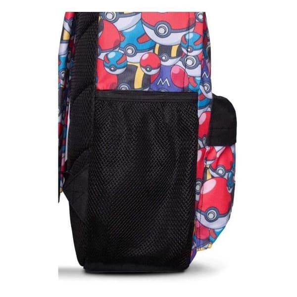Mini ryggsäck - DIFUZED - Pokémon Basic Pokeboll - 100% Polyester - Svart - Vuxen