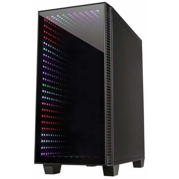 Micro-tour - INTER-TECH - X-608 Infinity - RGB-belysning - 2 interna fack - 5 expansionsfack