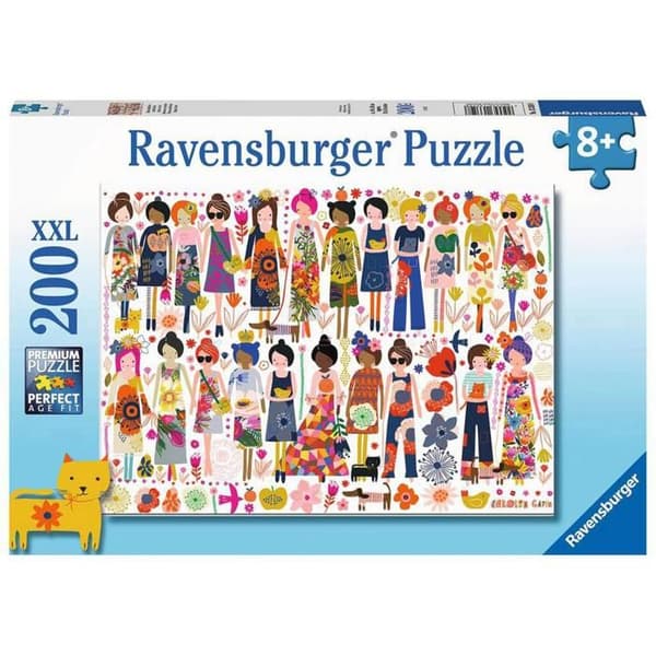Pussel 200 bitar XXL - RAVENSBURGER - Blomstervänskap