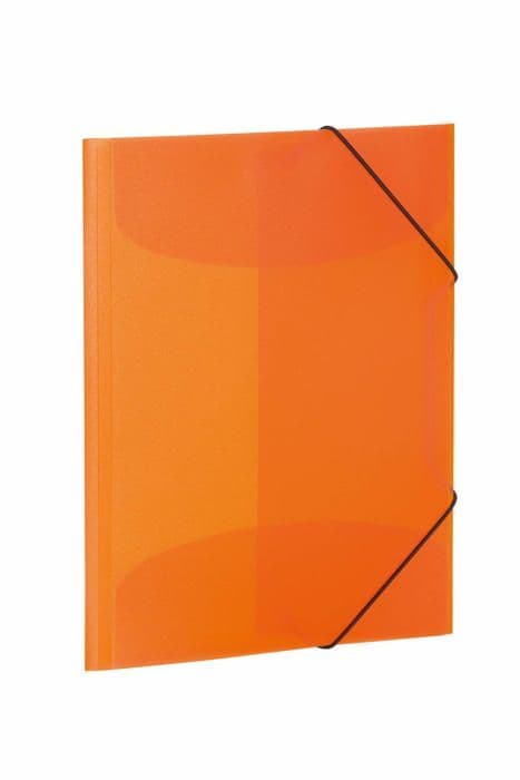 HERMA Elastisk plastdokumentmappe orange A4 44 x 31,5 cm - Set med 3 (mod.19515)