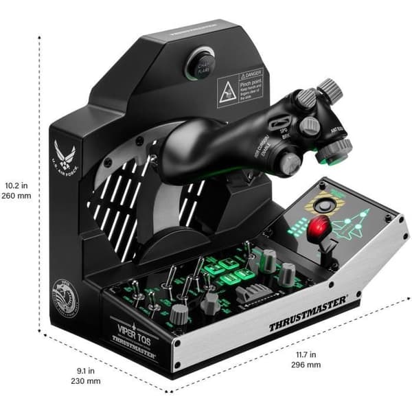 Gasreglage - THRUSTMASTER - Viper TQS Mission Pack - Svart