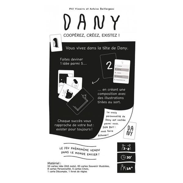 Stämningsspel Grrre Games Dany Vit och Svart