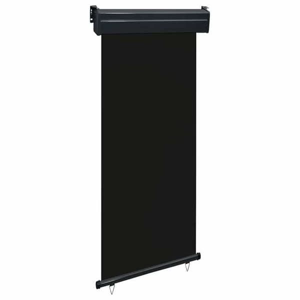 vidaXL Balkong Sidomarkis 80x250 cm Svart