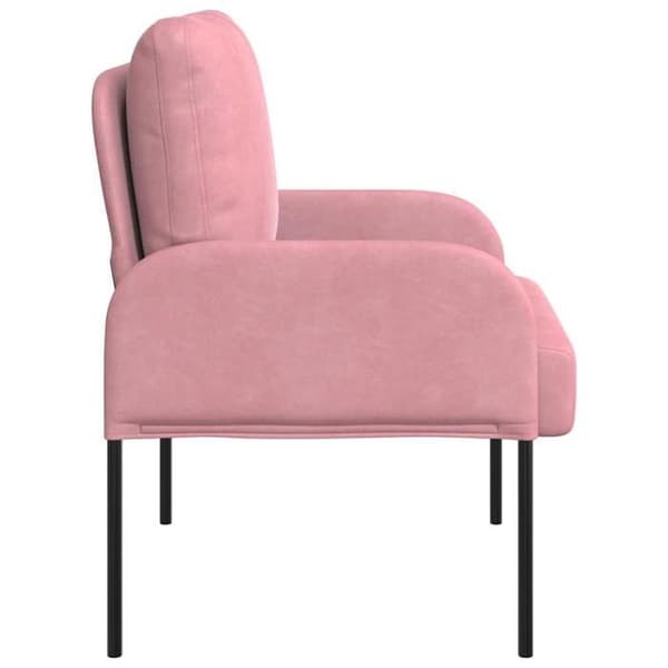 Soffa - VIDAXL - 55 cm - Rosa - Plywood - Polyester