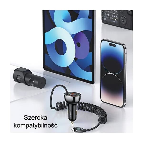 Usams C37 Bil Laddare 1Xusb 1Xusb-C 60W För Iphone 12 13 14