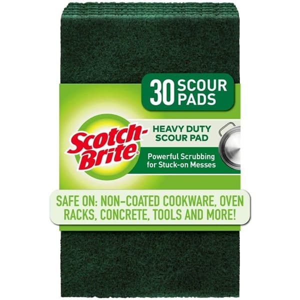 Scotch-brite - 2265 - Förpackning med 30 robusta skrubbsvampar för kök och disk