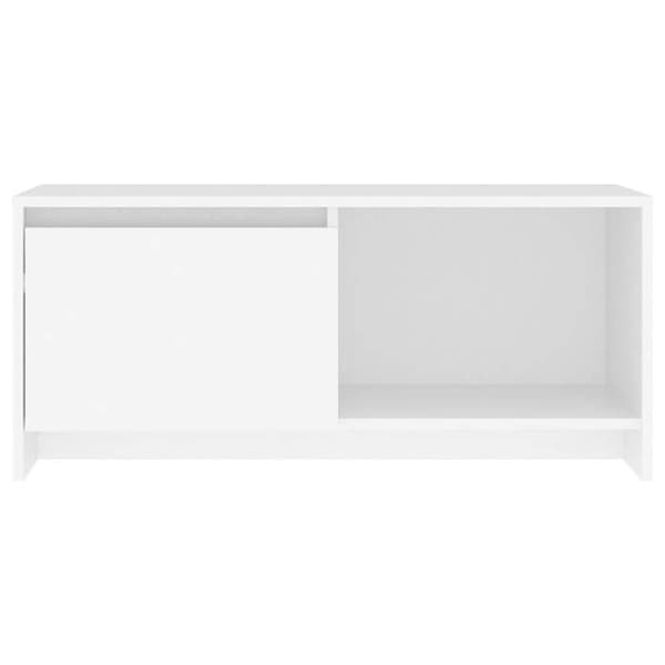 vidaXL TV-möbel Vit 90x35x40 cm Ingenjörsträ 809782