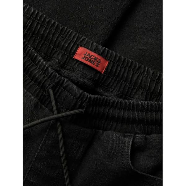 Barnens elastiska jeans Jack & Jones Glenn MF 996 - svart denim