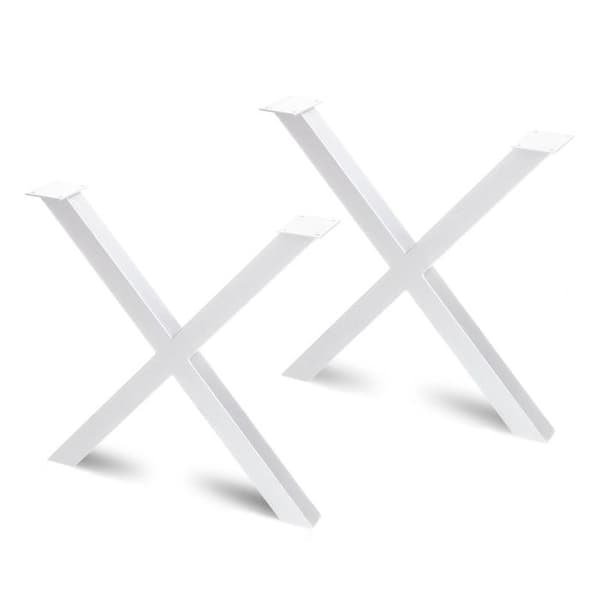 Bordben Cross - Emuca - Vit - Stål - Bredd 695mm