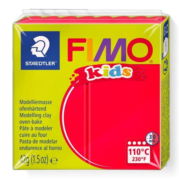 Staedtler - EF8030-2 - Fimo kids - Bread Modeling Paste 42 g Röd