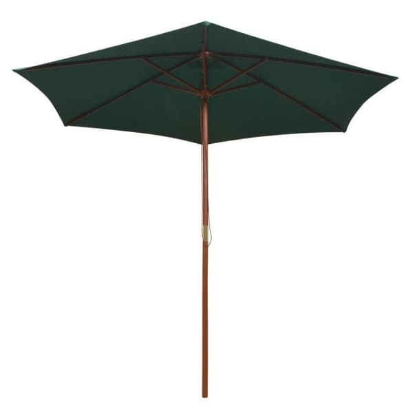 Parasoll - VIDAXL - 270 x 270 cm - Trä - Grön