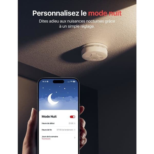 Röksensor - X-SENSE - SD11-MR - 3-pack - Trådlös - Ansluten