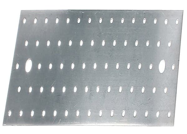 Alberts - 342319 - Perforerad platta Träkopplingar i CC-förpackning, silver