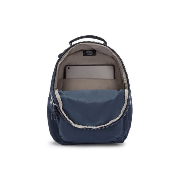 Kipling Blå ryggsäck för kvinnor och män - Basic Seoul Backpack S Blue Blå 2 129294