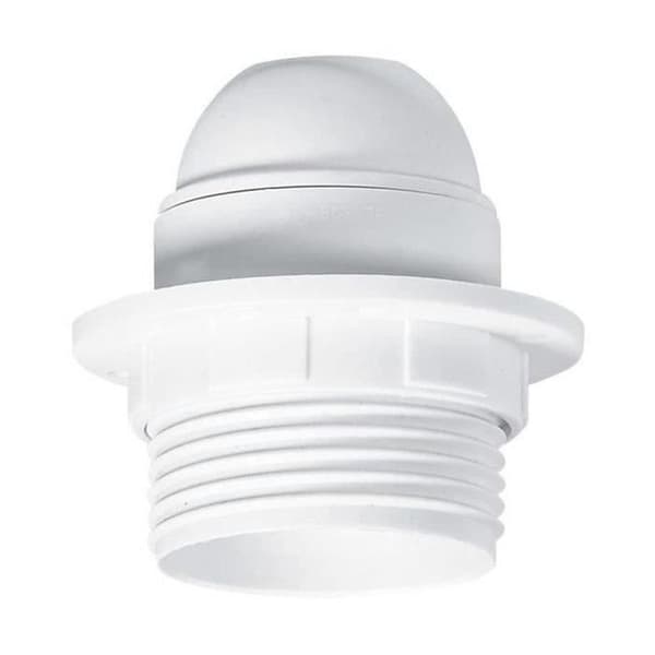 LEGRAND E27 halvgängad lamphållare + ring - 150 W