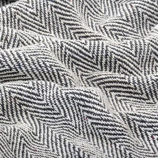 Täckning - vidaXL - 220x250 cm - Återvunnet bomull - Marinblå - Nutida design