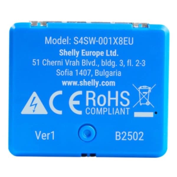 Shelly 1 Mini Gen4 Blå Automatiseringsmodul