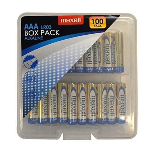 MAXELL 790410 LR03 AAA ALKALISKA BATTERIER PACK MED 100
