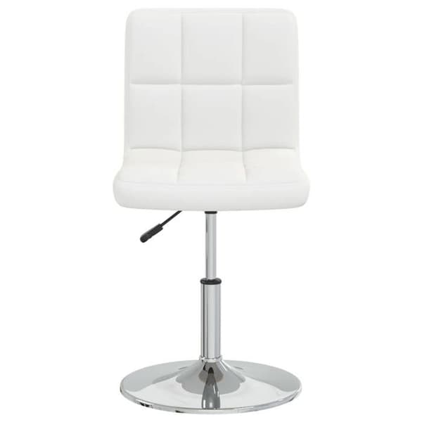 vidaXL Matstol Vit Konstläder 3087438