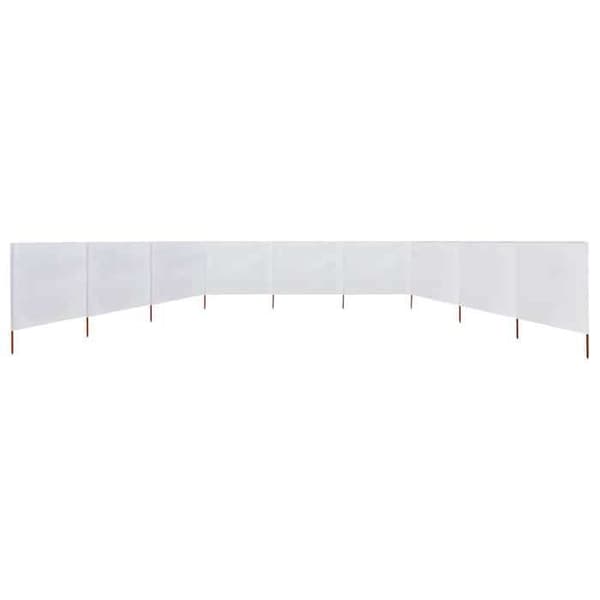 vidaXL 9-Panel Skärm Tyg 1200 x 160 cm Sandvit