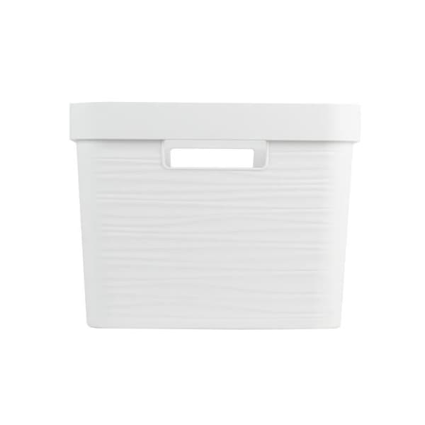 EDA PLASTIQUE Förvaringslåda DECOR STONE Vit - 18 L