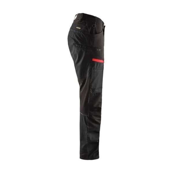 Blaklader + STRETCH Multipocket Servicebyxa - Svart / Röd - 50
