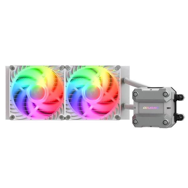 Gaming Kylare - COUGAR - POSEIDON ULTRA240 - Vit - AIO 240mm - Anpassningsbart ARGB