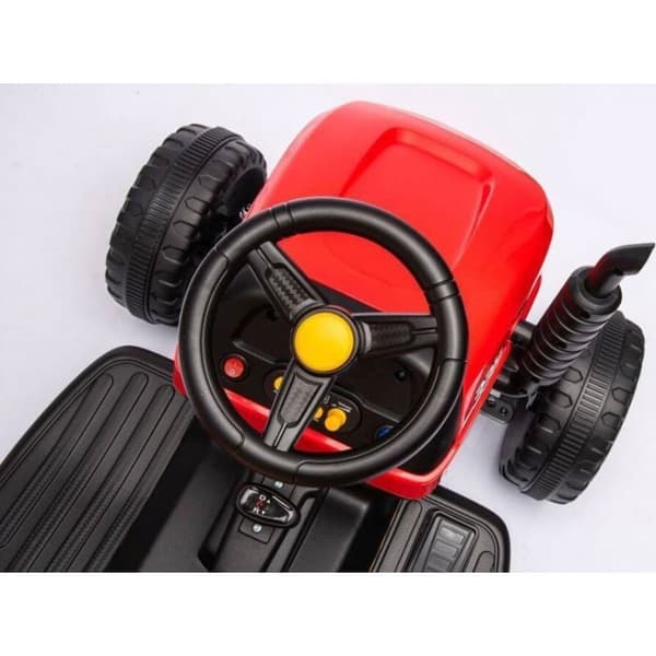 Traktor - LEAN CARS - BBH-030 - Batteridriven - Röd - För barn