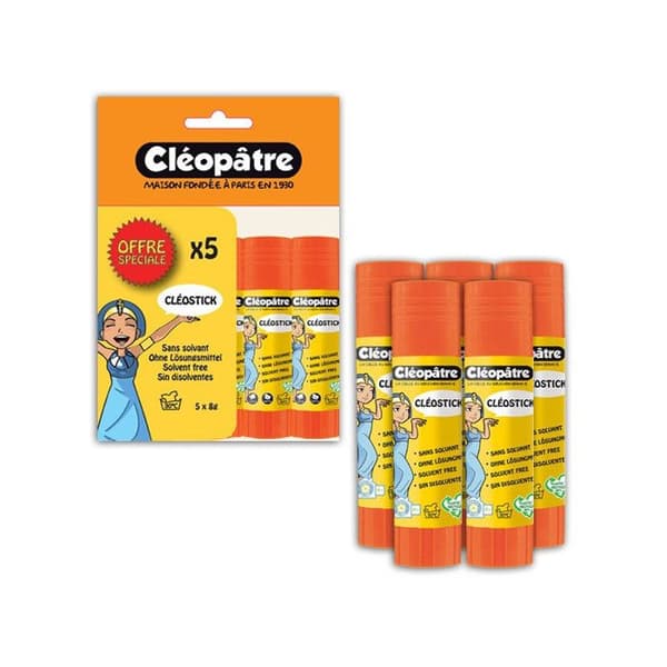5-pack limstift - Vit - Kléopâtre - Kléostick - 8g