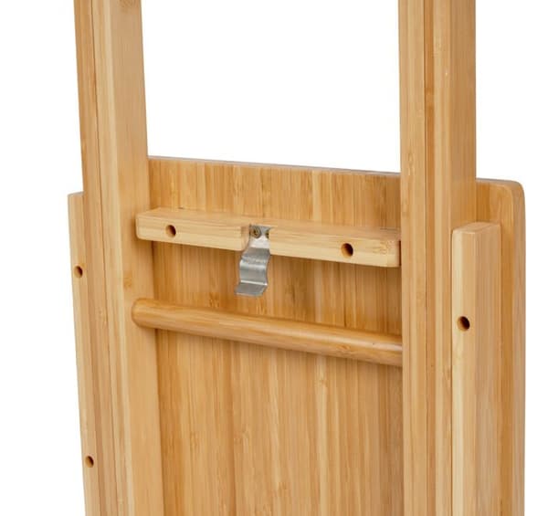 Fällbart sidobord - WENKO - MAUI - Bambu - Kompakt - 42x52x31 cm