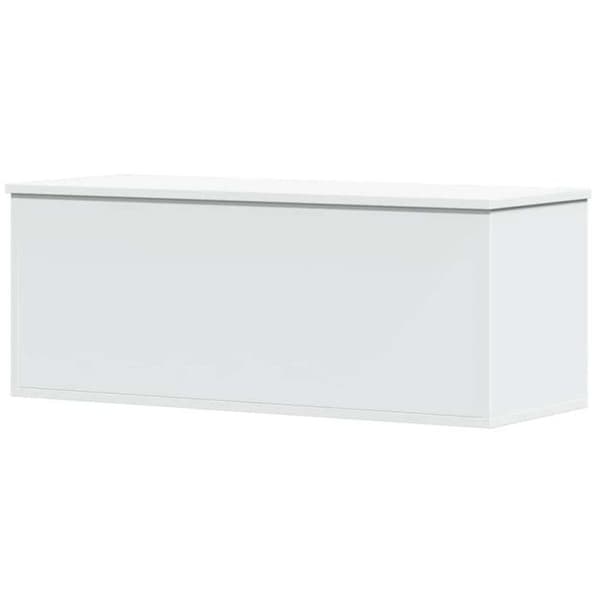 Förvaringslåda vit 90x35x35 cm träfiberboard
