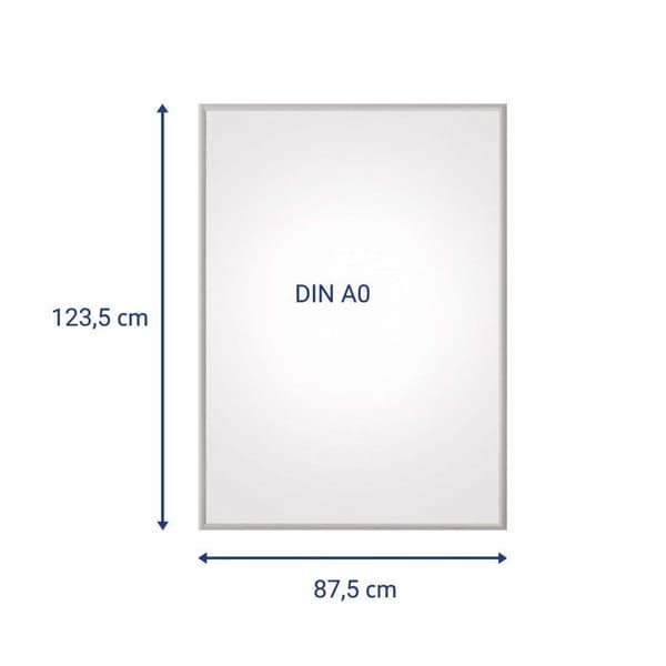 MAUL Ram med klipp MAULsolid porträtt A0 Aluminium 87.5 x 123.5 x 1.8 cm