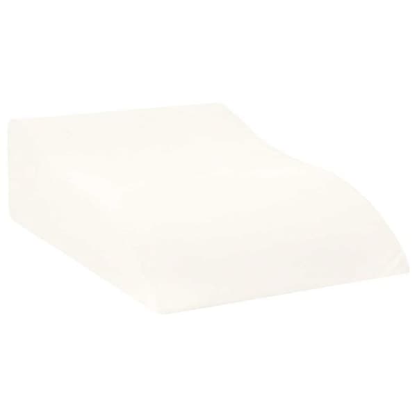 VIDAXL Kudde för ben vit 68 x 40 x 18 cm - ergonomiskt stöd, rektangulär