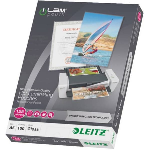 Lamineringspåsar - LEITZ - ILAM - 125 mikron - A5 - 100 st
