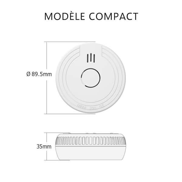 Röksensor - ELRO - FS1801 - Sensor 10 år - Larm 85 dB - Förpackning med 24 stycken