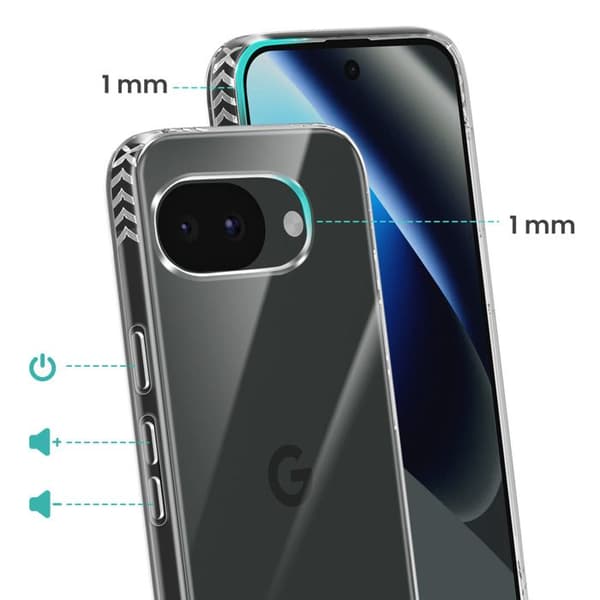 Coque - FORCE CASE - Google Pixel 10a - Förstärkt skydd - Transparent mot gulning - Stötdämpning 3 m