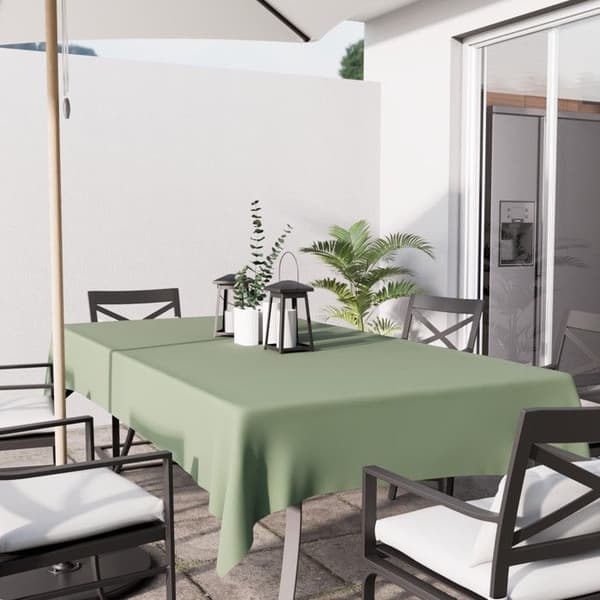 Rektangulär duk mot fläckar 140x240 cm ALIX khaki, av Soleil d'ocre