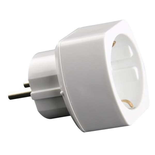 Schuko adapter till Frankrike vit ZENITECH