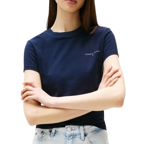 T-shirt Marin Dam Tommy Hilfiger Slim Linear DW0DW21164