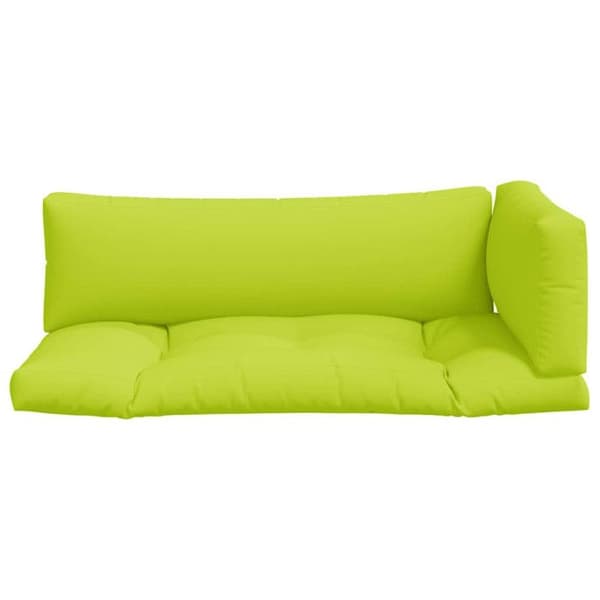 Pallkuddar set om 3 ljusgrön tyg