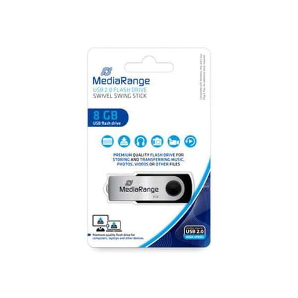 USB-minne - MediaRange - MR908NTRL - 8GB - Svart