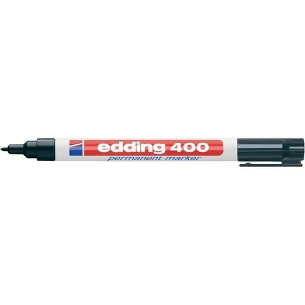 Permanent marker - EDDING - 400 - 1 mm - Svart - Oföränderlig