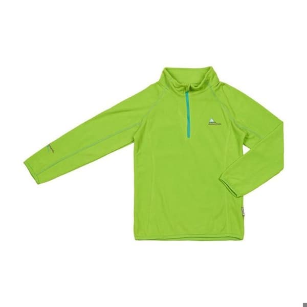 Flicktröja microfleece halv-zip Peak Mountain Gafine - limegrön