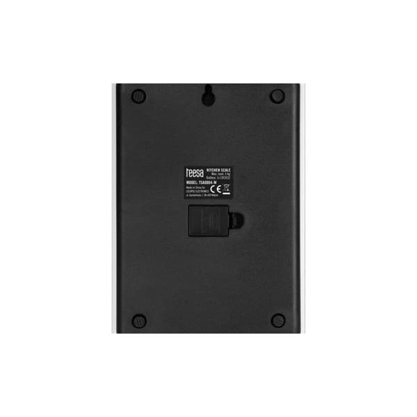 Köksvåg - Teesa TSA0804-W - Elektronisk - Vit glas - Hög precision